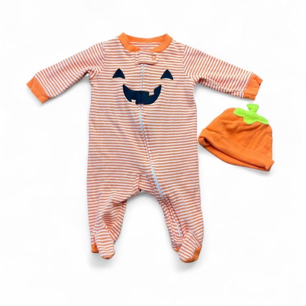 Carter’s Jack-o’-lantern Halloween baby outfit size 3 months